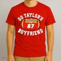 Go TaylorS Boyfriend I Just Here For Travis T-Shirt thumb 3