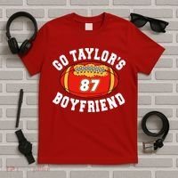 Go TaylorS Boyfriend I Just Here For Travis T-Shirt thumb 5