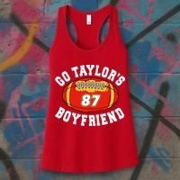 Go TaylorS Boyfriend I Just Here For Travis Women's Tank Top thumb 3