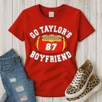 Go TaylorS Boyfriend I Just Here For Travis Women's T-Shirt thumb 3