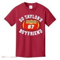 Go TaylorS Boyfriend I Just Here For Travis Kids T-Shirt thumb 0