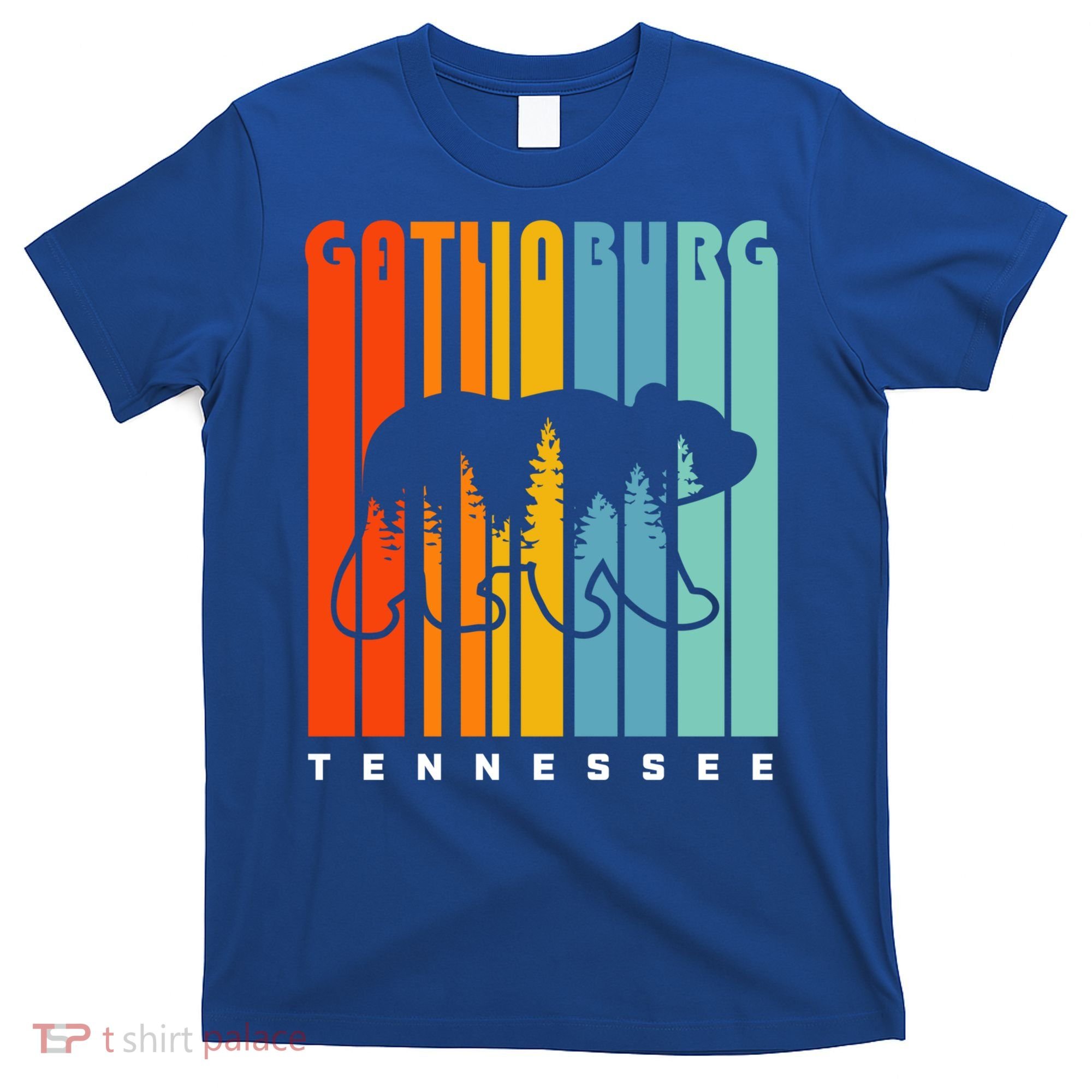 Gatlinburg Tennessee Bear Great Smoky Mountains Hiking Retro Gift T-Shirt