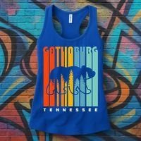 Gatlinburg Tennessee Bear Great Smoky Mountains Hiking Retro Gift Women's Tank Top thumb 3
