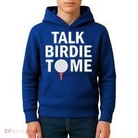 Golf Talk Birdie Kids Hoodie thumb 4
