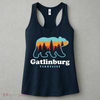 Gatlinburg Tennessee Bear Great Smoky Mountains Women's Tank Top thumb 3