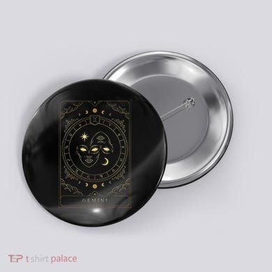 Gemini Tarot Card Zodiac Button