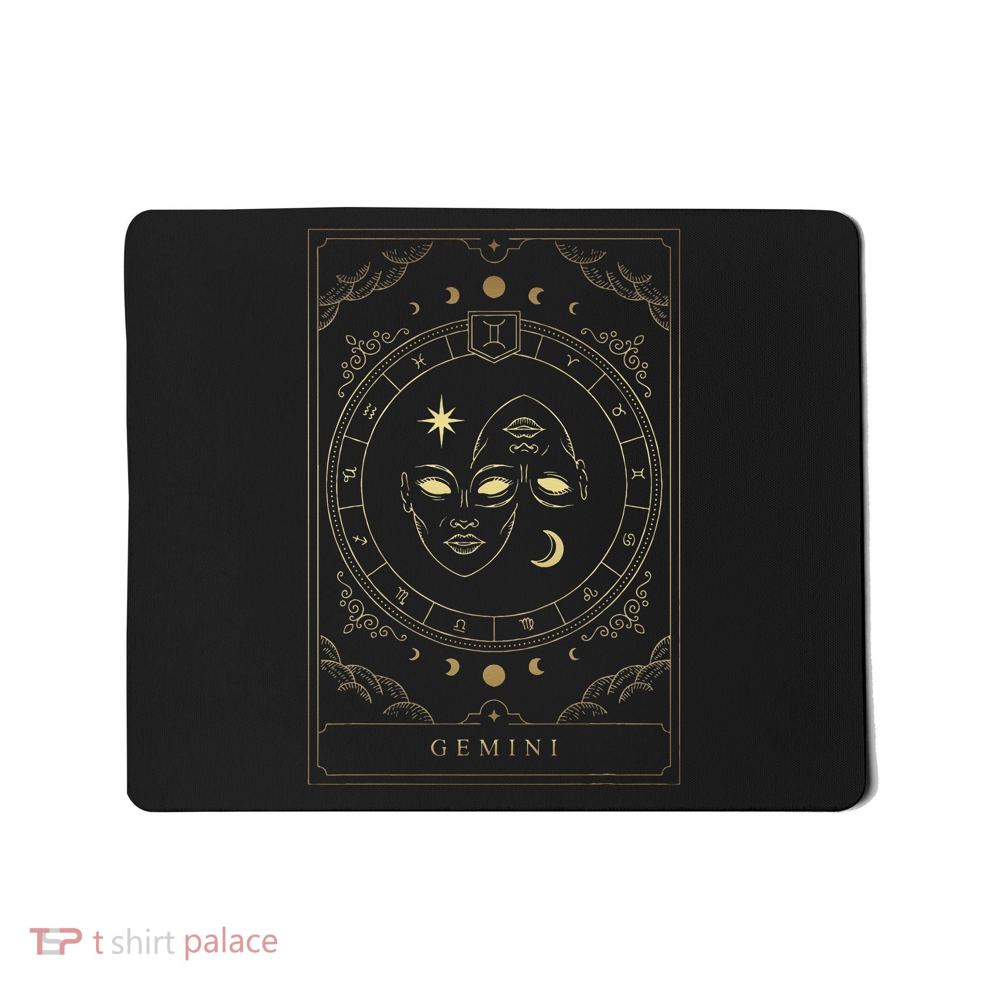 Gemini Tarot Card Zodiac Mousepad