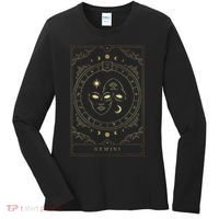 Gemini Tarot Card Zodiac Women's Long Sleeve Shirt thumb 0