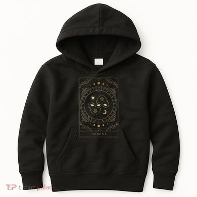 Gemini Tarot Card Zodiac Kids Hoodie