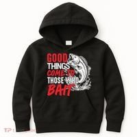 Good Things Come To Those Who Bait Kids Hoodie thumb 0