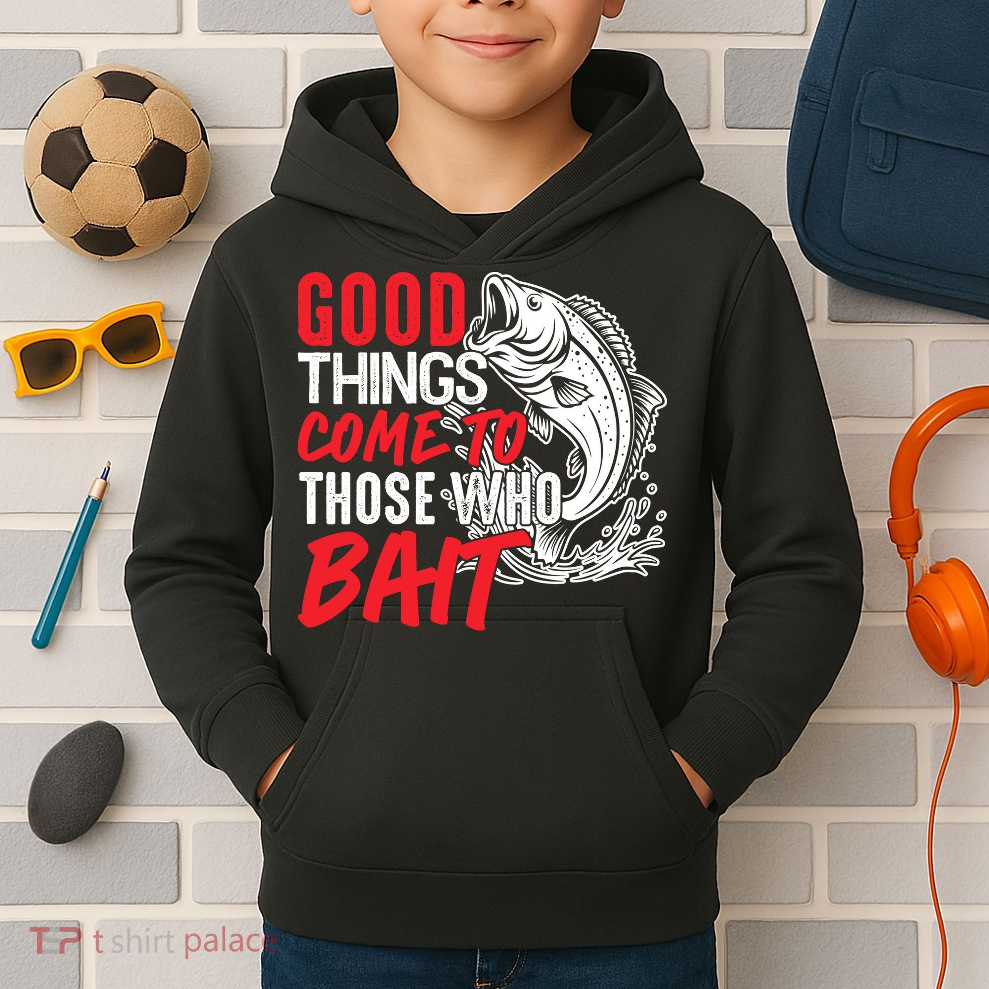 Good Things Come To Those Who Bait Kids Hoodie