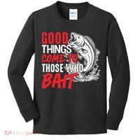 Good Things Come To Those Who Bait Kids Long Sleeve Shirt thumb 0