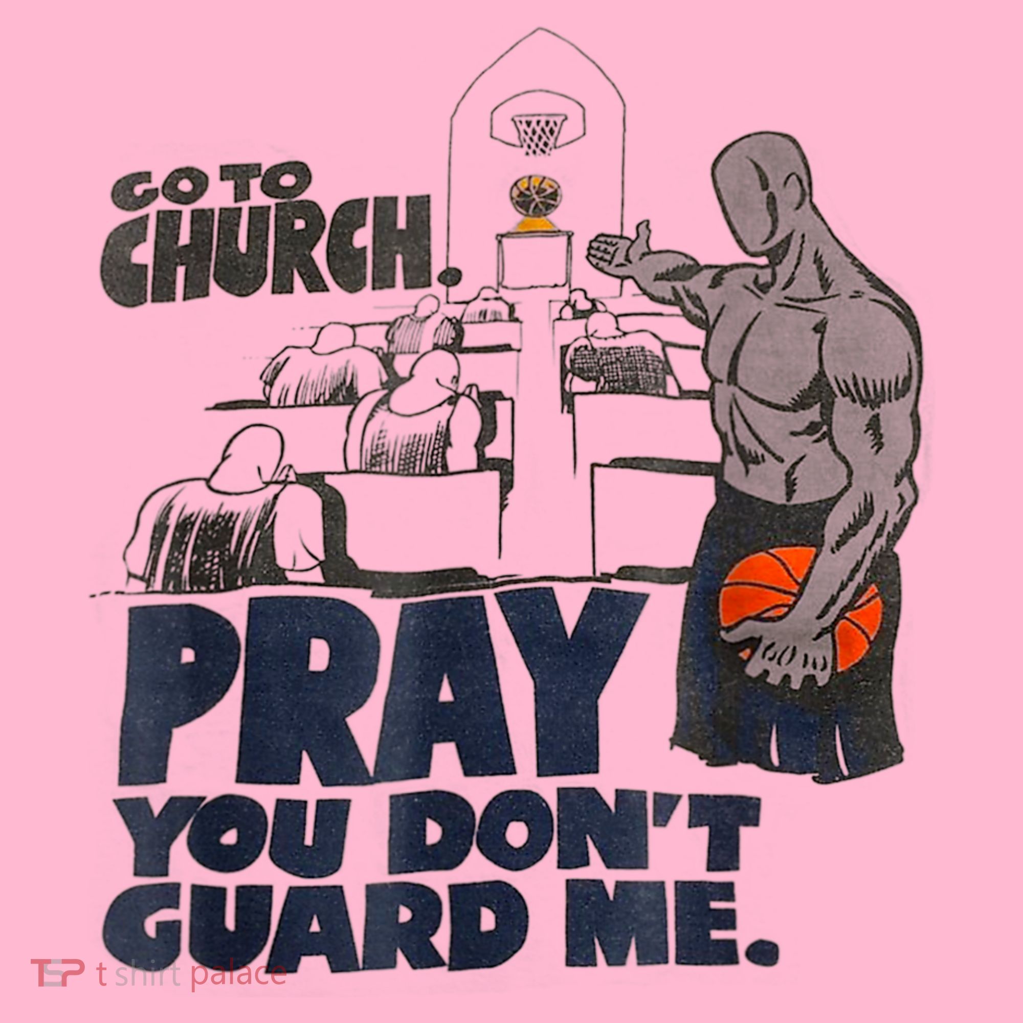 Go To Church Pray You Don't Guard Me Funny Coaster