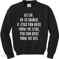 GO TO CHURCH Funny Christian Fellowship Kids Sweatshirt thumb 0