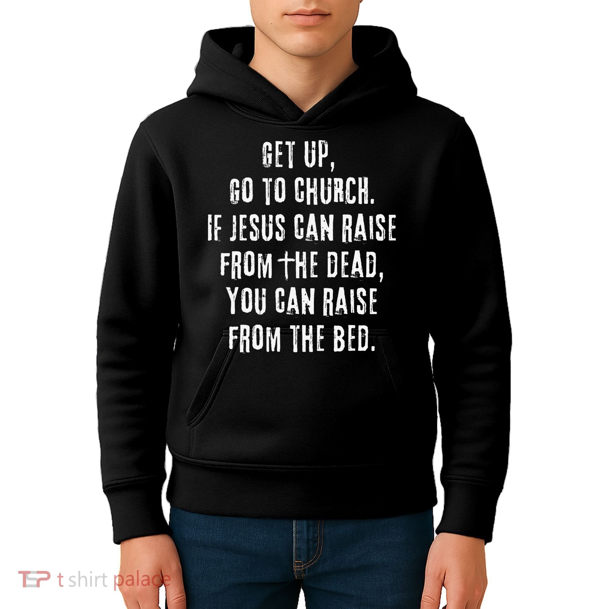 GO TO CHURCH Funny Christian Fellowship Kids Hoodie