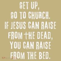 GO TO CHURCH Funny Christian Fellowship Mousepad thumb 1