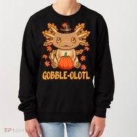 Gobble-Olotl - The Cute Thanksgiving Axolotl Women's Sweatshirt thumb 0