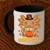 Gobble-Olotl - The Cute Thanksgiving Axolotl Coffee Mug thumb 2