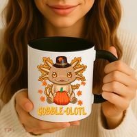 Gobble-Olotl - The Cute Thanksgiving Axolotl Coffee Mug thumb 3