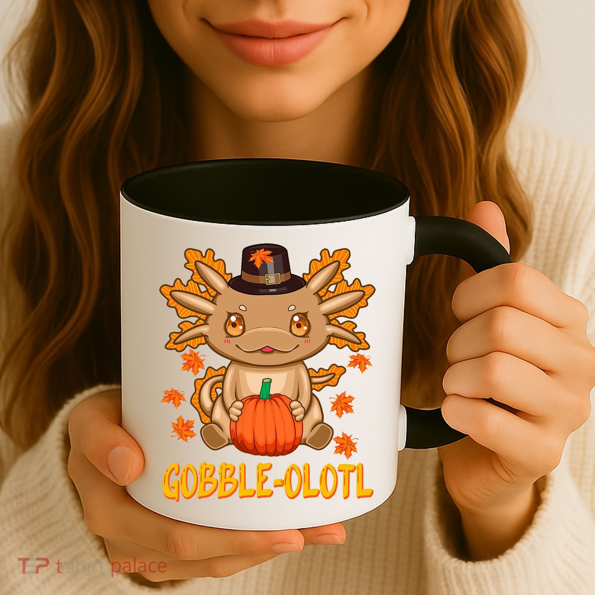 Gobble-Olotl - The Cute Thanksgiving Axolotl Coffee Mug