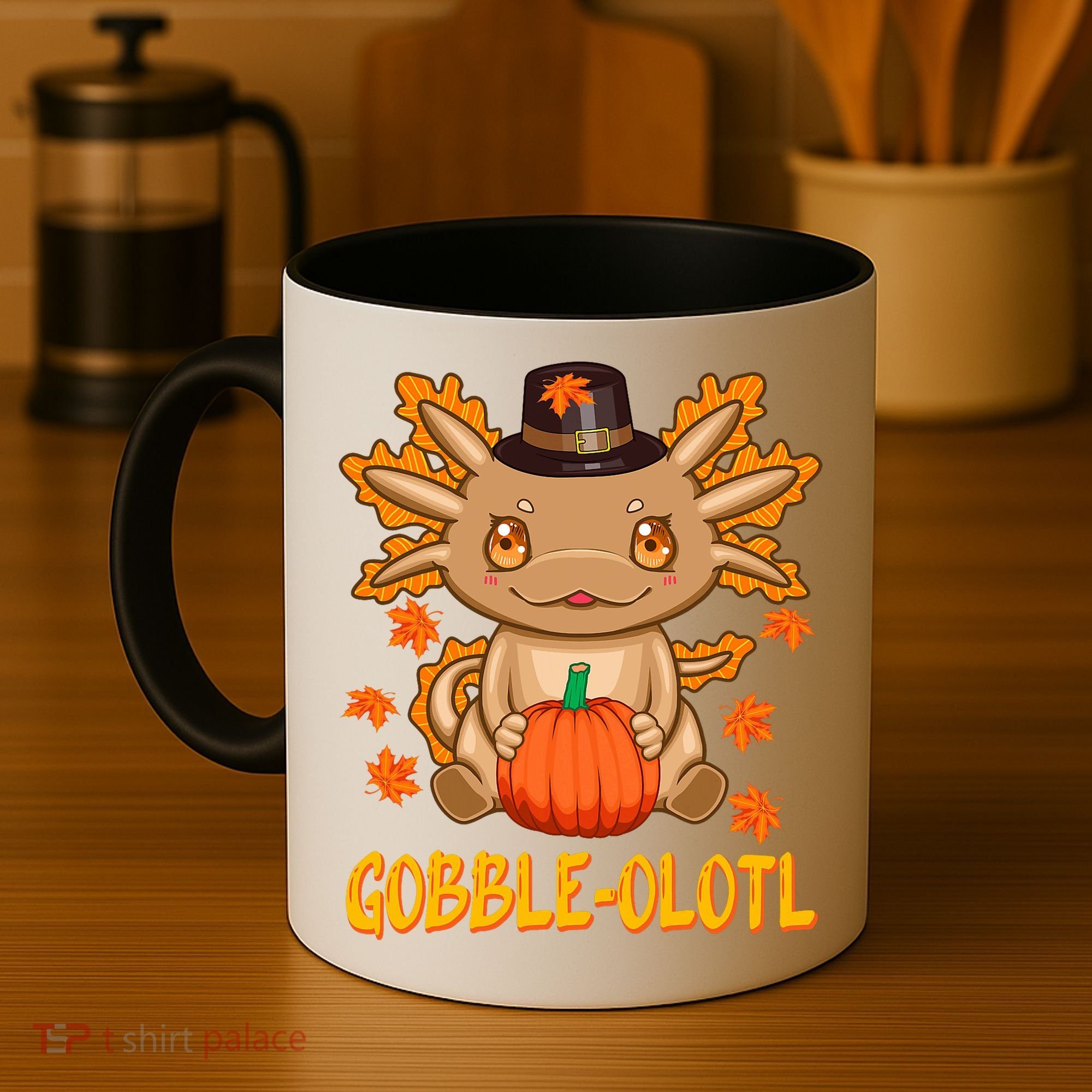 Gobble-Olotl - The Cute Thanksgiving Axolotl Coffee Mug