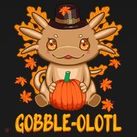 Gobble-Olotl - The Cute Thanksgiving Axolotl Mousepad thumb 1