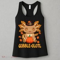 Gobble-Olotl - The Cute Thanksgiving Axolotl Women's Tank Top thumb 3