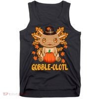 Gobble-Olotl - The Cute Thanksgiving Axolotl Tank Top thumb 0