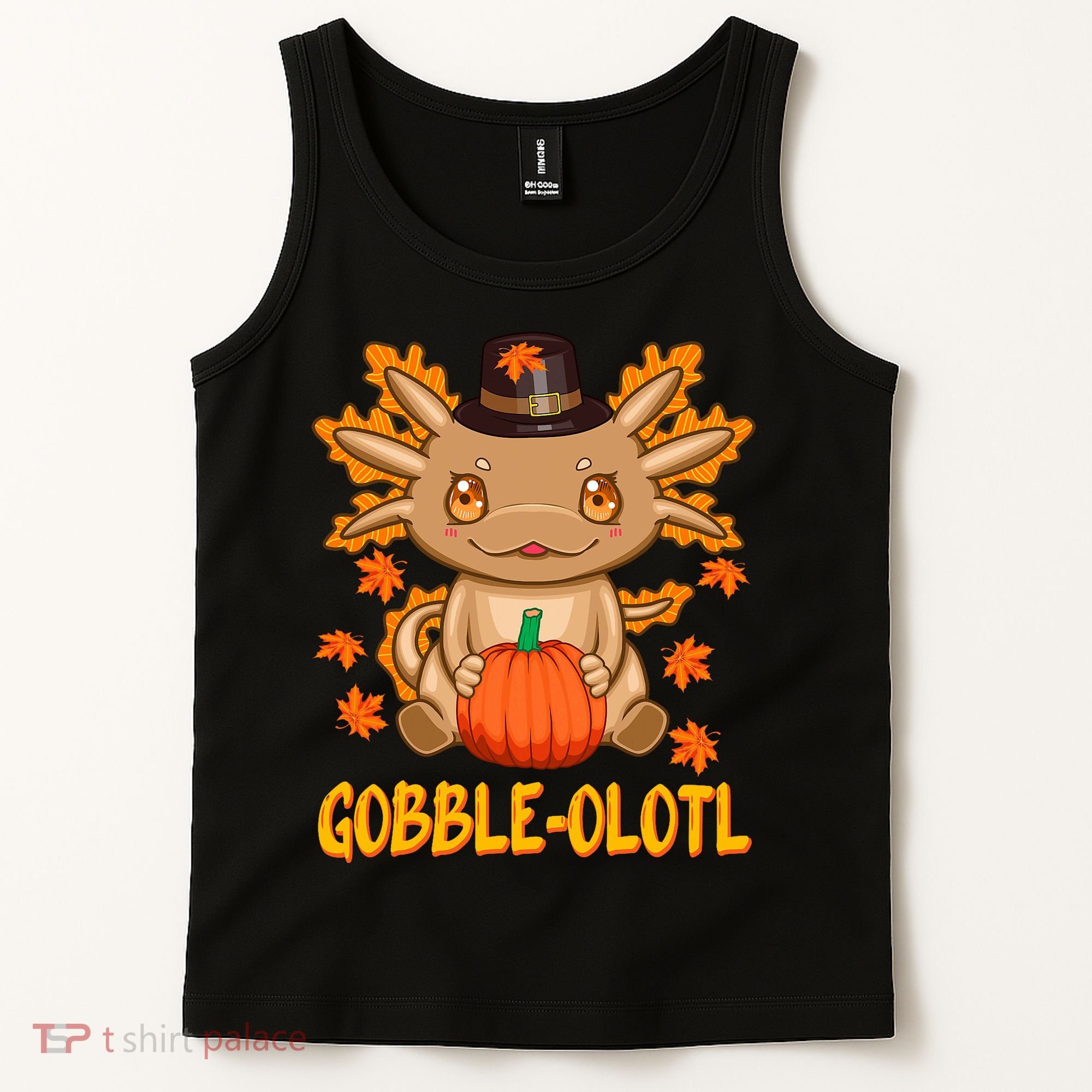 Gobble-Olotl - The Cute Thanksgiving Axolotl Tank Top