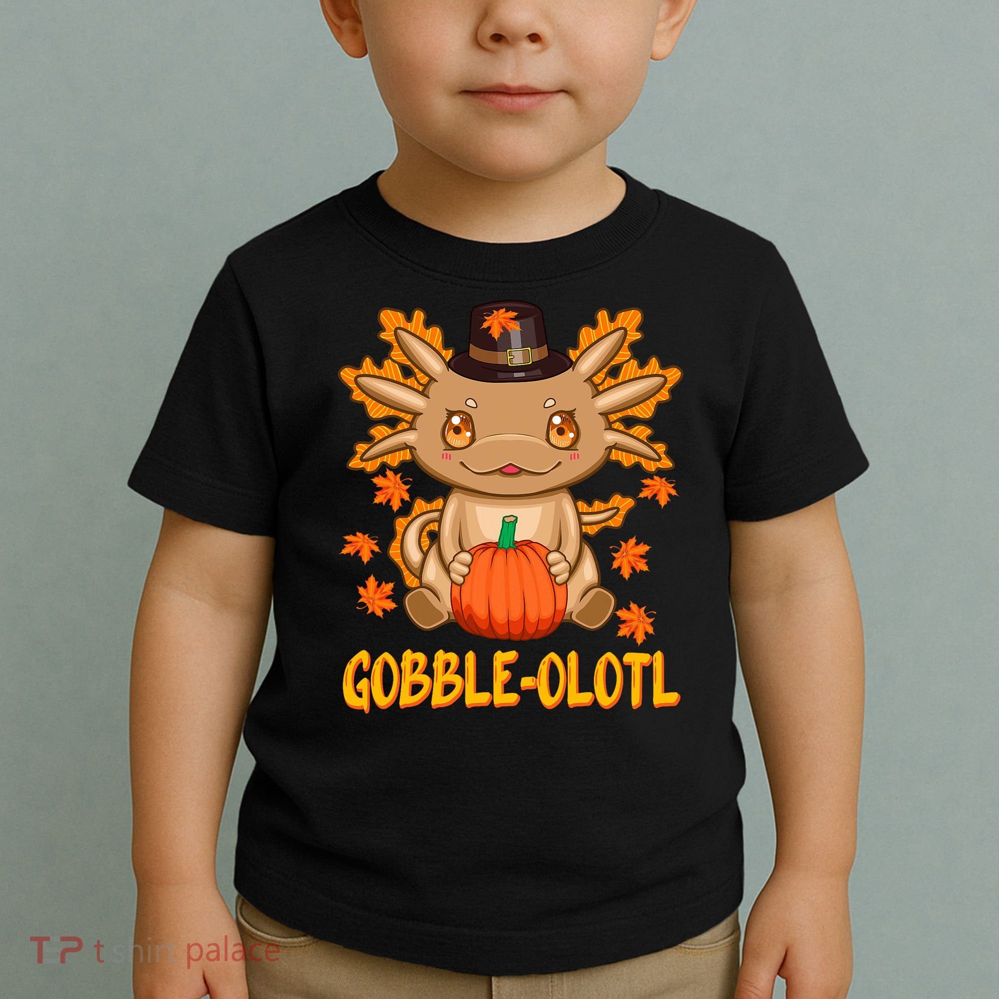 Gobble-Olotl - The Cute Thanksgiving Axolotl Toddler T-Shirt