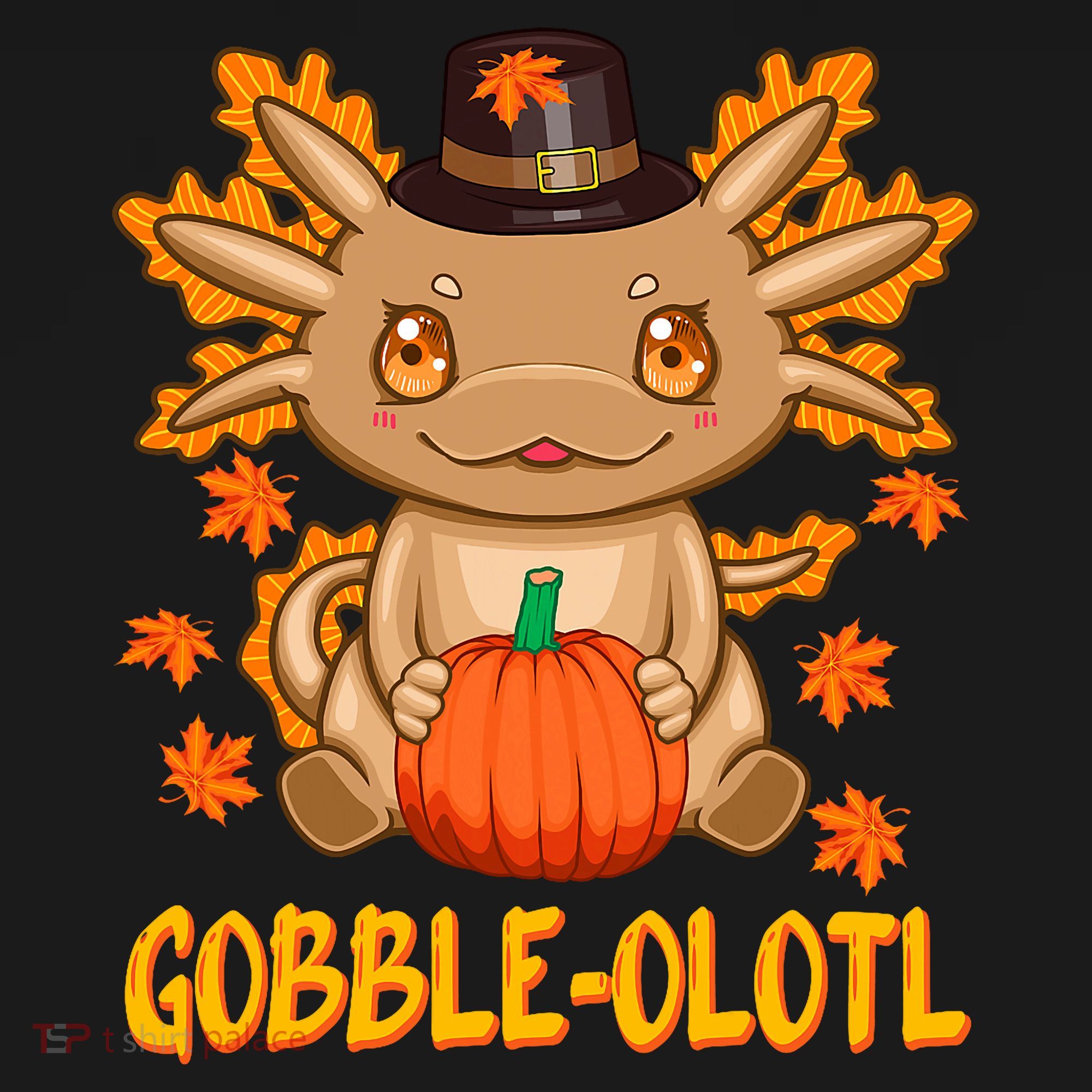 Gobble-Olotl - The Cute Thanksgiving Axolotl Visor