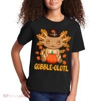 Gobble-Olotl - The Cute Thanksgiving Axolotl Kids T-Shirt thumb 2