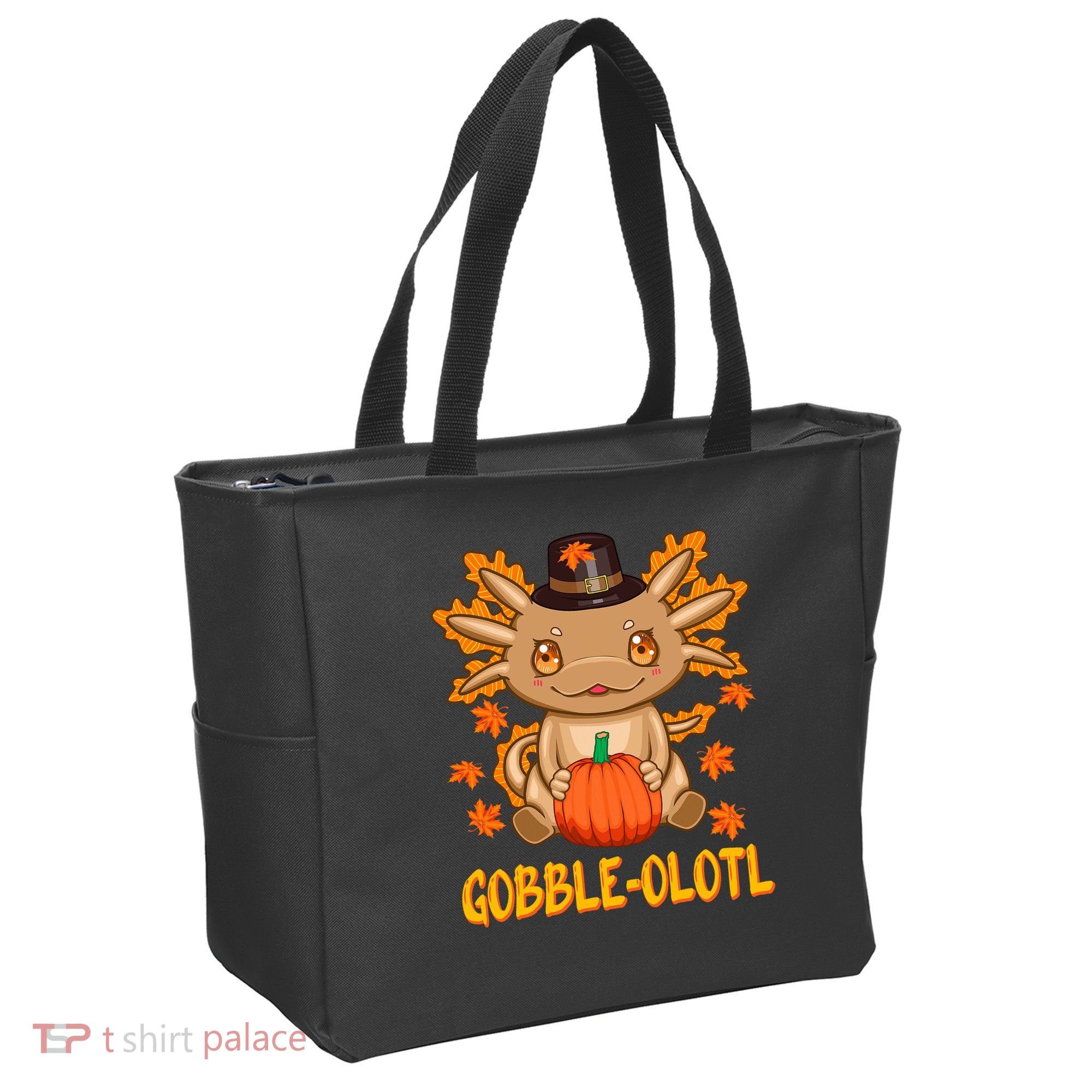 Gobble-Olotl - The Cute Thanksgiving Axolotl Tote Bag