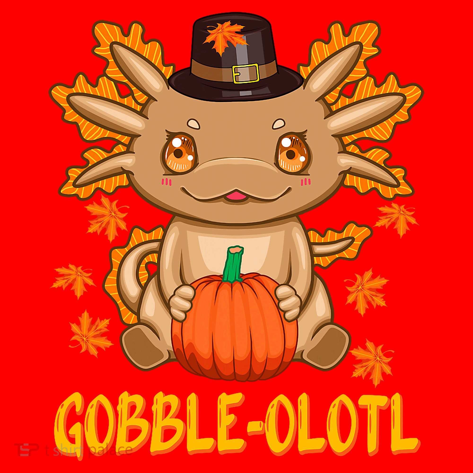 Gobble-Olotl - The Cute Thanksgiving Axolotl Santa Hat