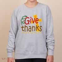 Give Thanks Cross Thanksgiving Women's Sweatshirt thumb 0