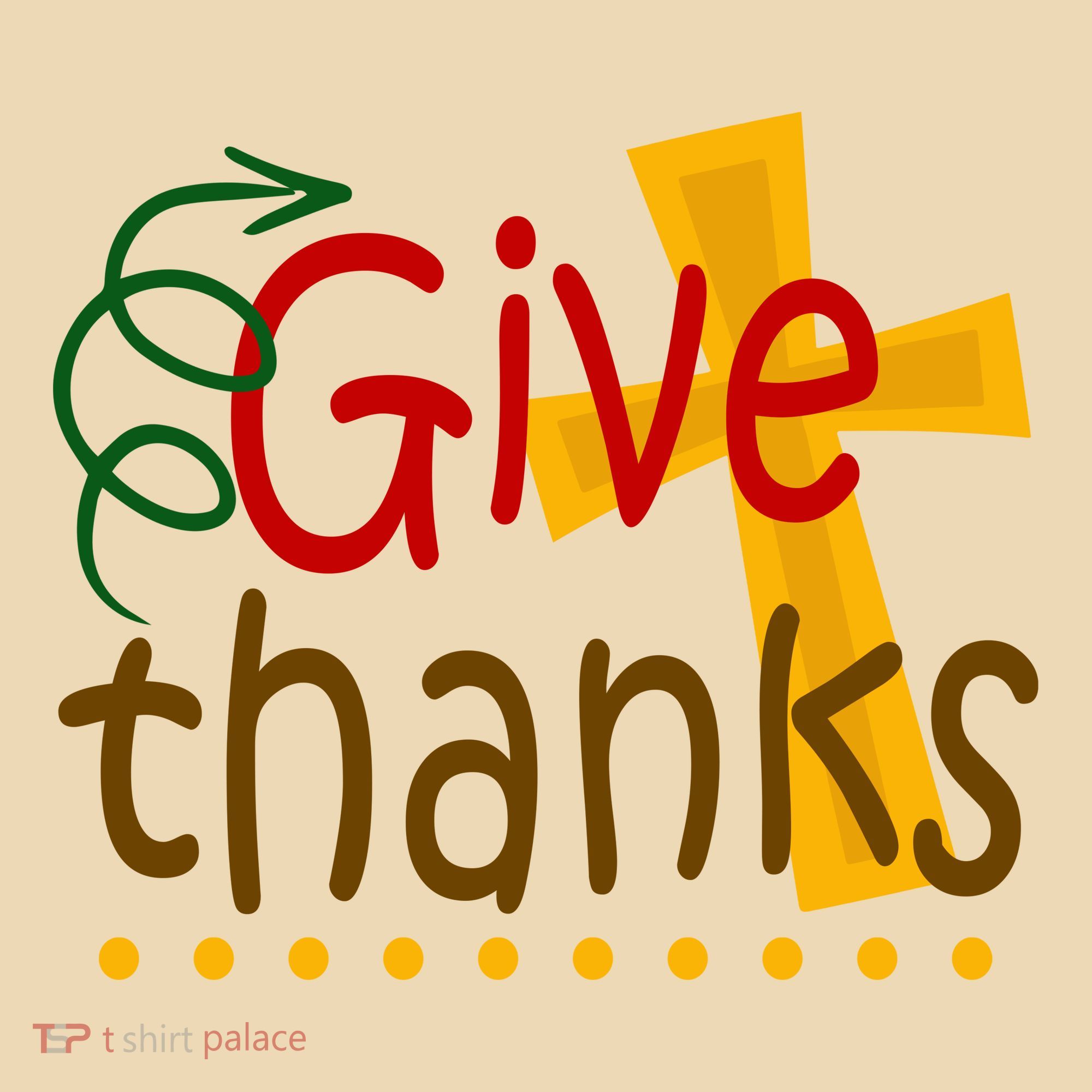 Give Thanks Cross Thanksgiving Tote Bag