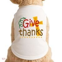 Give Thanks Cross Thanksgiving Doggie Tank thumb 0