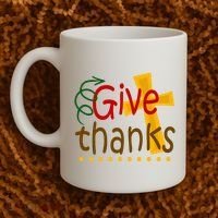 Give Thanks Cross Thanksgiving Coffee Mug thumb 2