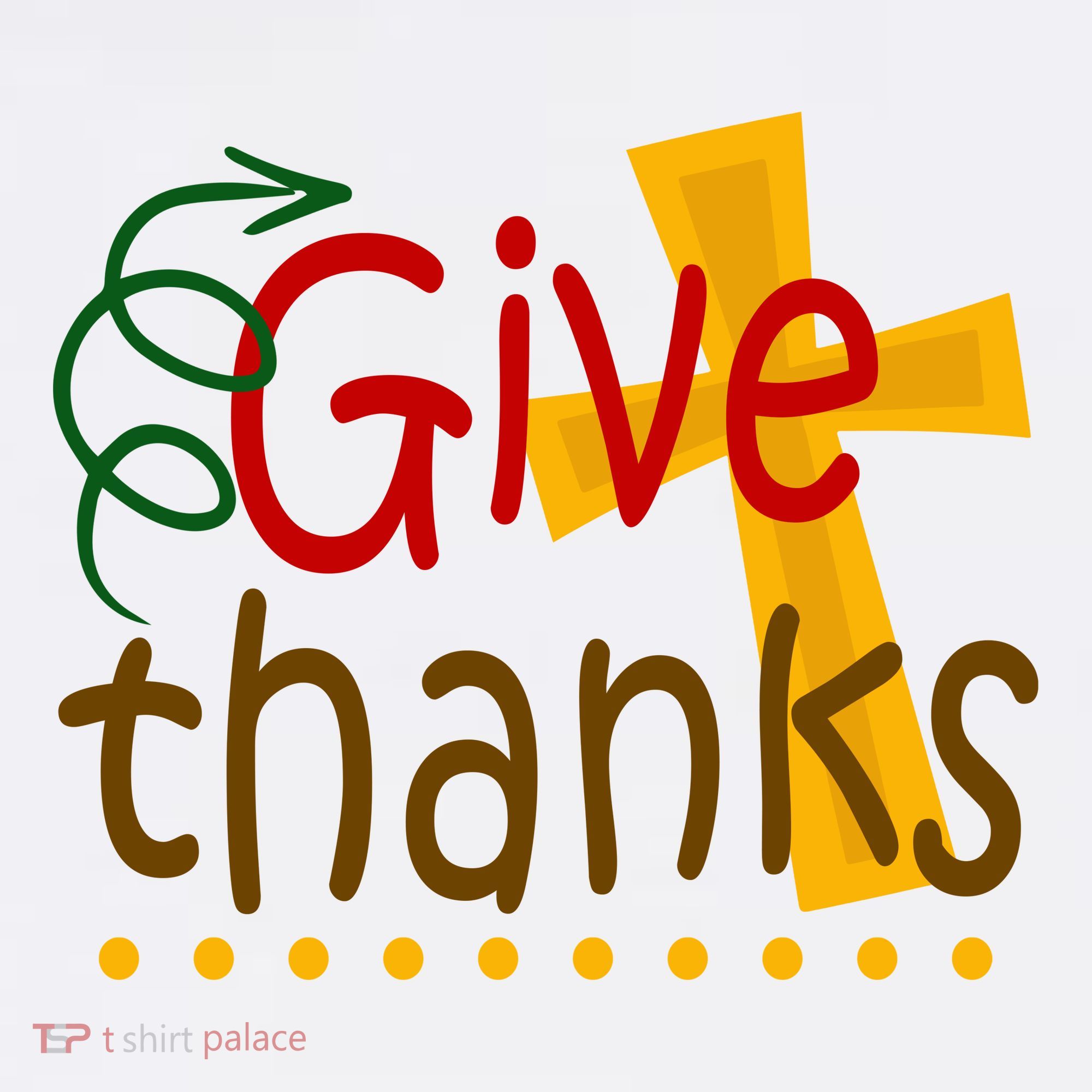 Give Thanks Cross Thanksgiving Tumbler