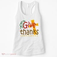 Give Thanks Cross Thanksgiving Women's Tank Top thumb 0