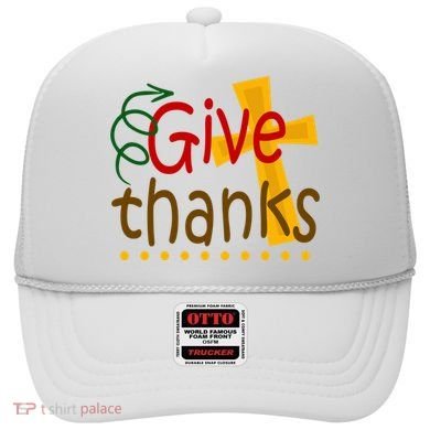 Give Thanks Cross Thanksgiving Hat