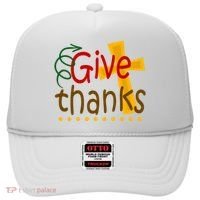 Give Thanks Cross Thanksgiving Hat thumb 0