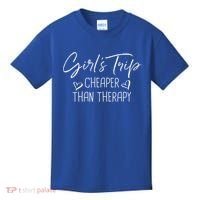 Girls Trip Cheaper Than A Therapy Funny Bachelorette Gift Kids T-Shirt thumb 0