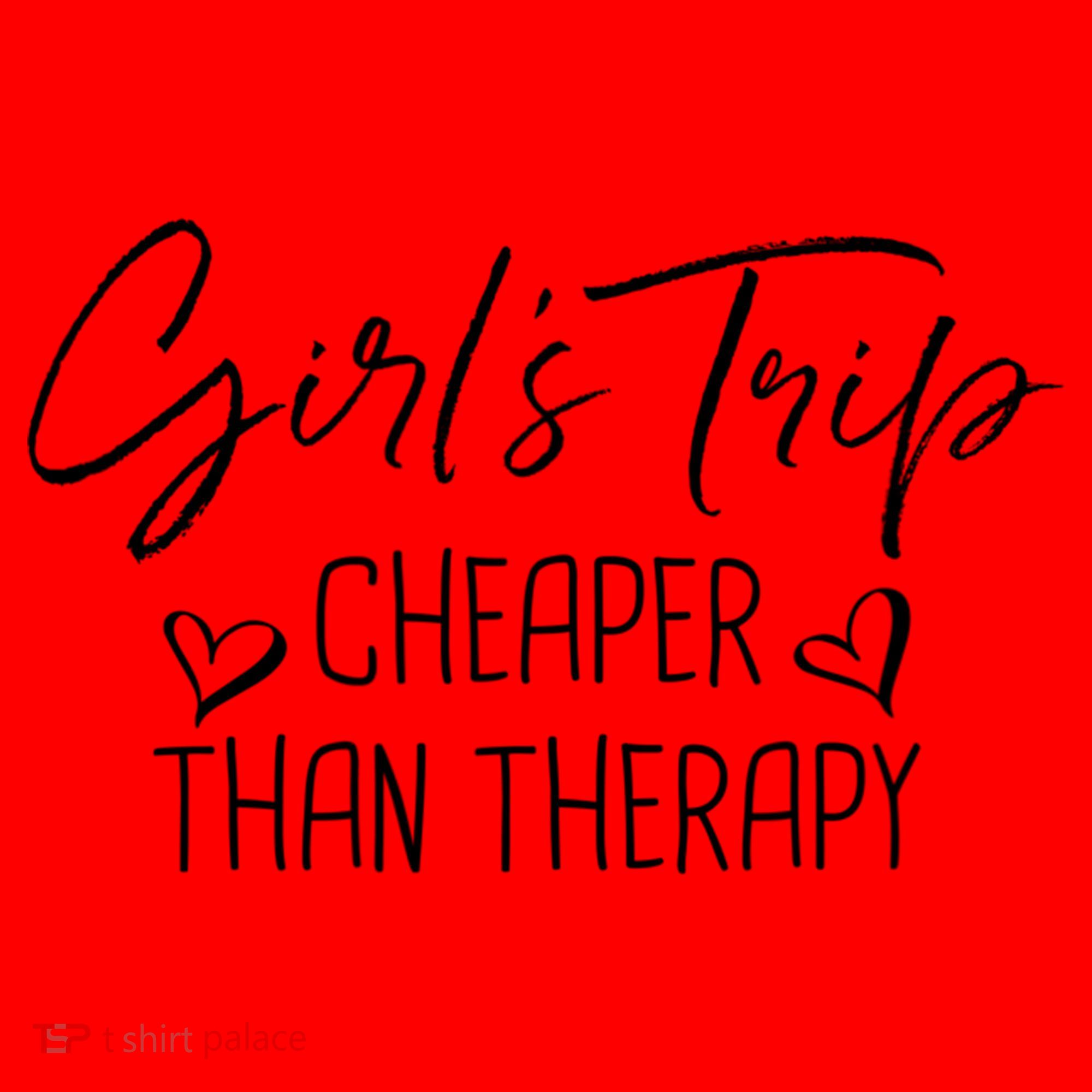 Girls Trip Cheaper Than A Therapy Funny Bachelorette Gift Santa Hat