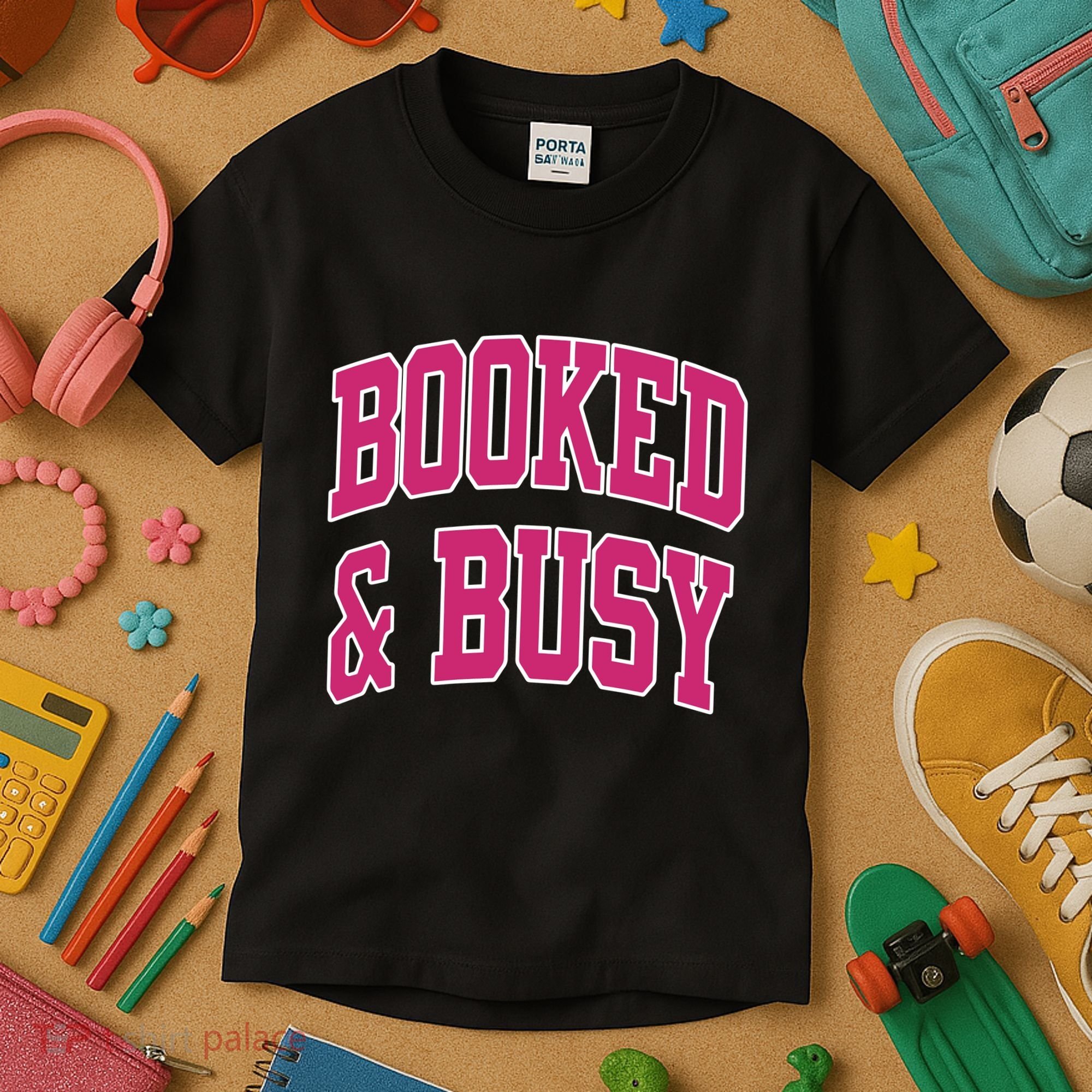 Girl Tribe Co Booked & Busy Kids T-Shirt