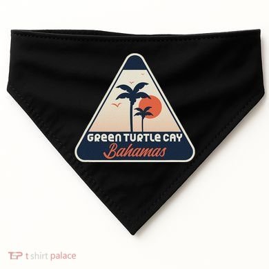 Green Turtle Cay Bahamas USA-Made Doggie Bandana