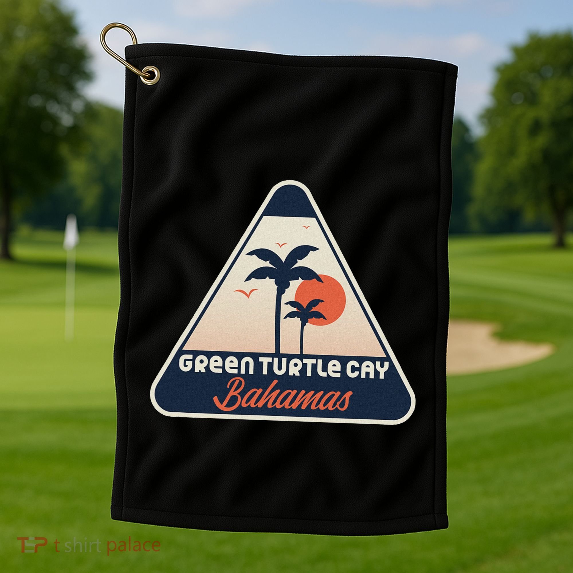 Green Turtle Cay Bahamas Golf Towel