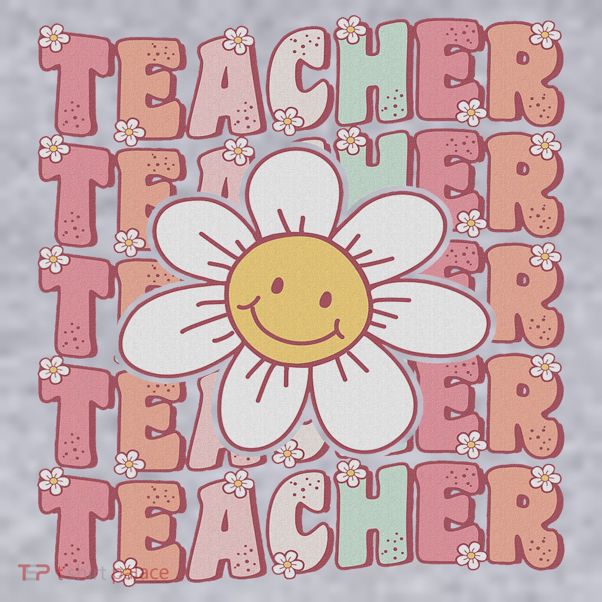 Groovy Teacher Cute 70s Daisy Flower Retro Back To School Women's Sweatshirt