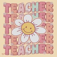 Groovy Teacher Cute 70s Daisy Flower Retro Back To School Tote Bag thumb 4