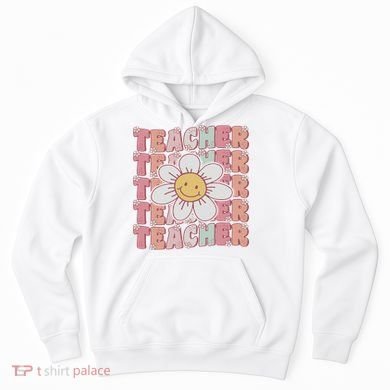 Groovy Teacher Cute 70s Daisy Flower Retro Back To School Hoodie